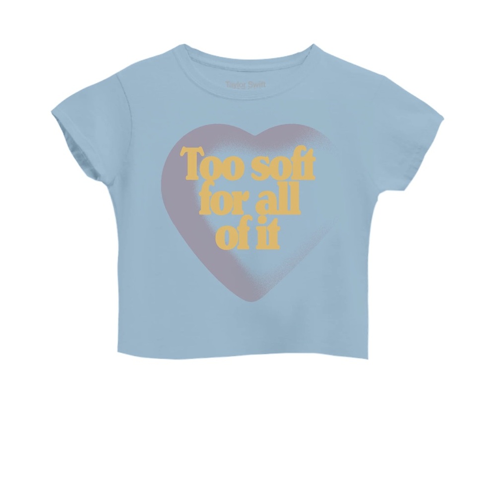 Taylor Swift Too Soft For All Of It Cropped T-Shirt
